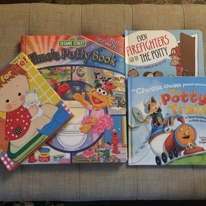Bundle (4) potty time toddler books